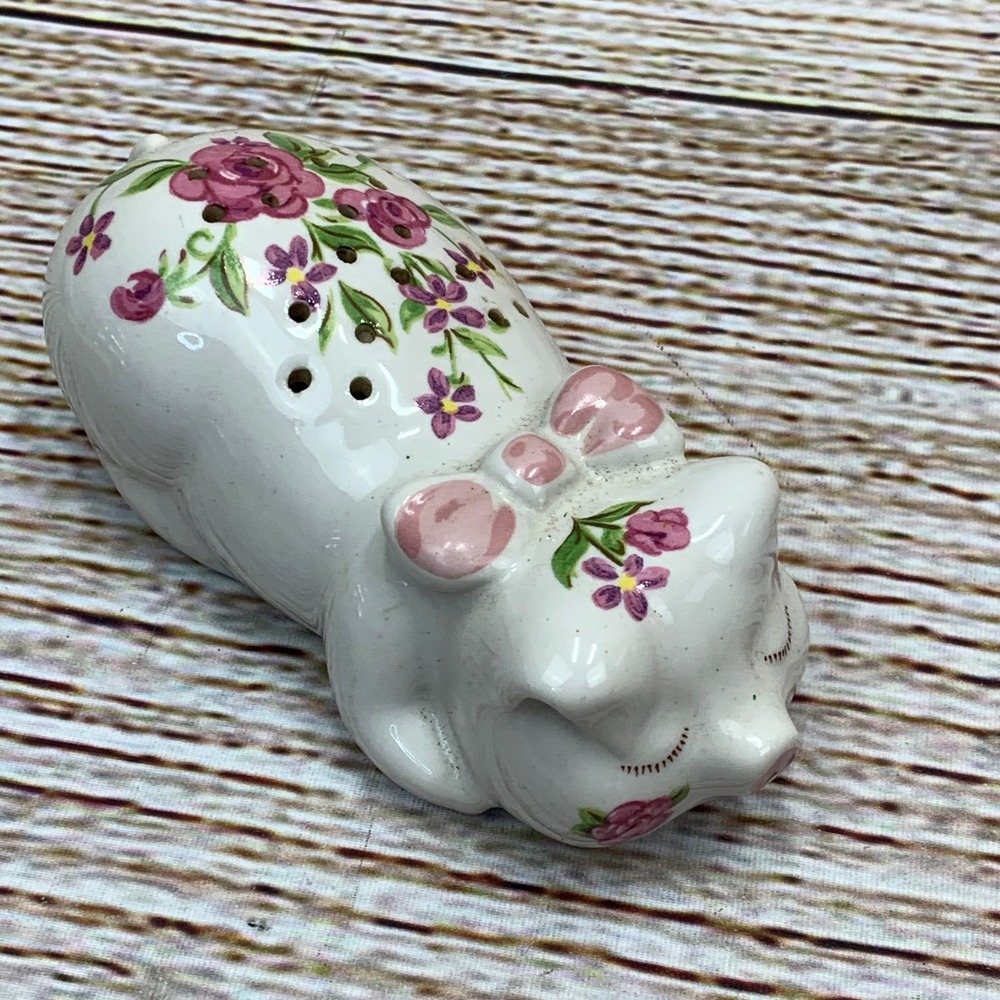 Vintage Avon Ceramic Potpourri Pig Ceramarte‎ Made In Brazil Powder Shaker 1978